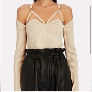 Nicholas cut out knit sweater top